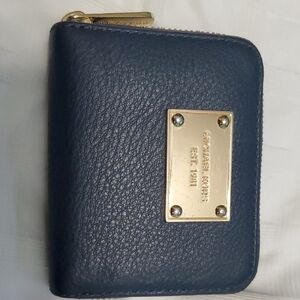Michael Kors Navy Leather Wallet